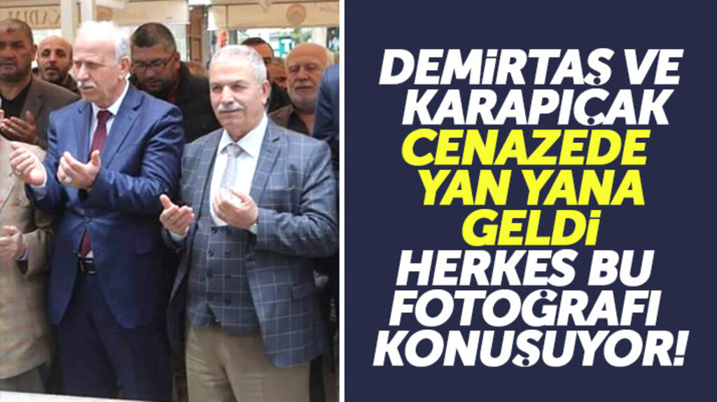 MHP Samsun İl Başkanı Karapıçak eleştirdiği Necattin Demirtaş ile cenazede yan yana geldi