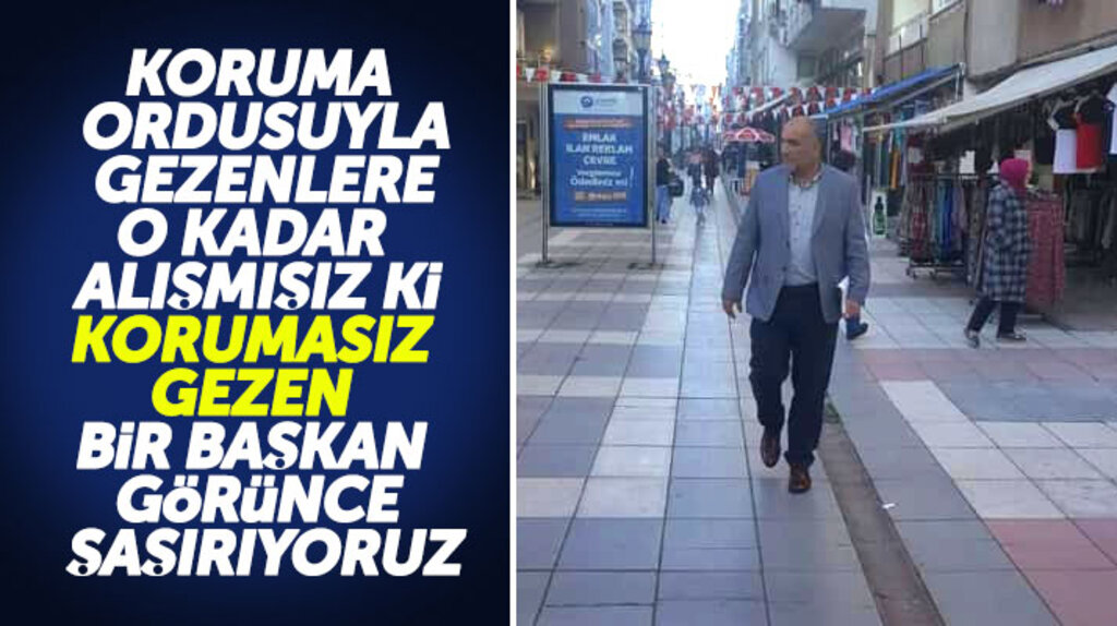 Samsun'da Canik Belediye Başkanı Sandıkçı yanında koruma olmadan esnafları ziyaret etti
