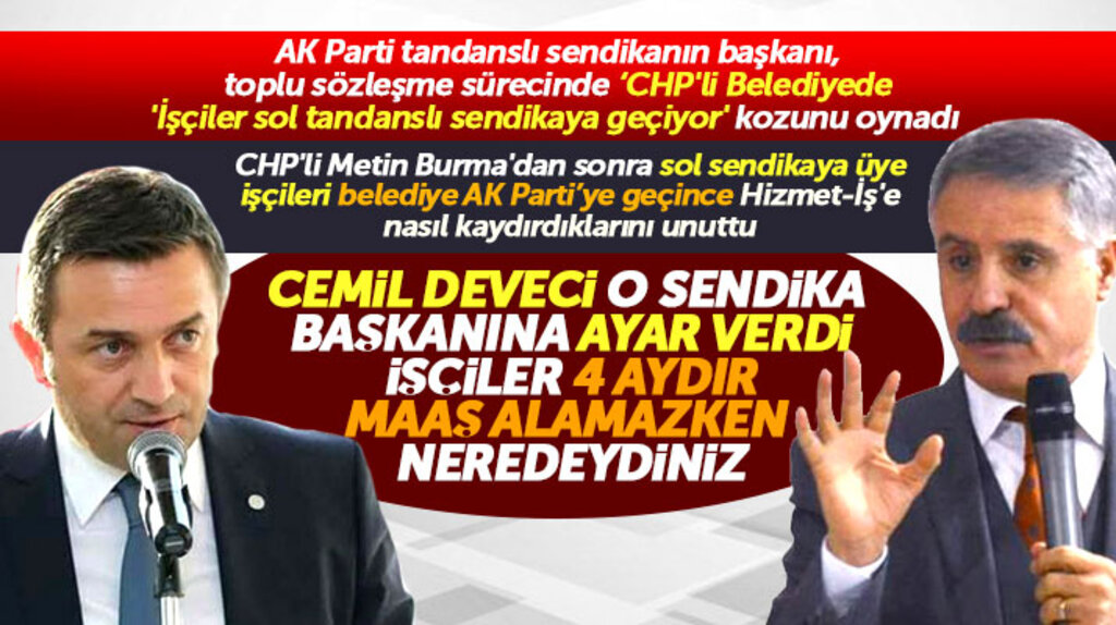 Atakum Belediye Başkanı Cemil Deveci, Hizmet-İş Sendikası Başkanına sert yanıt verdi