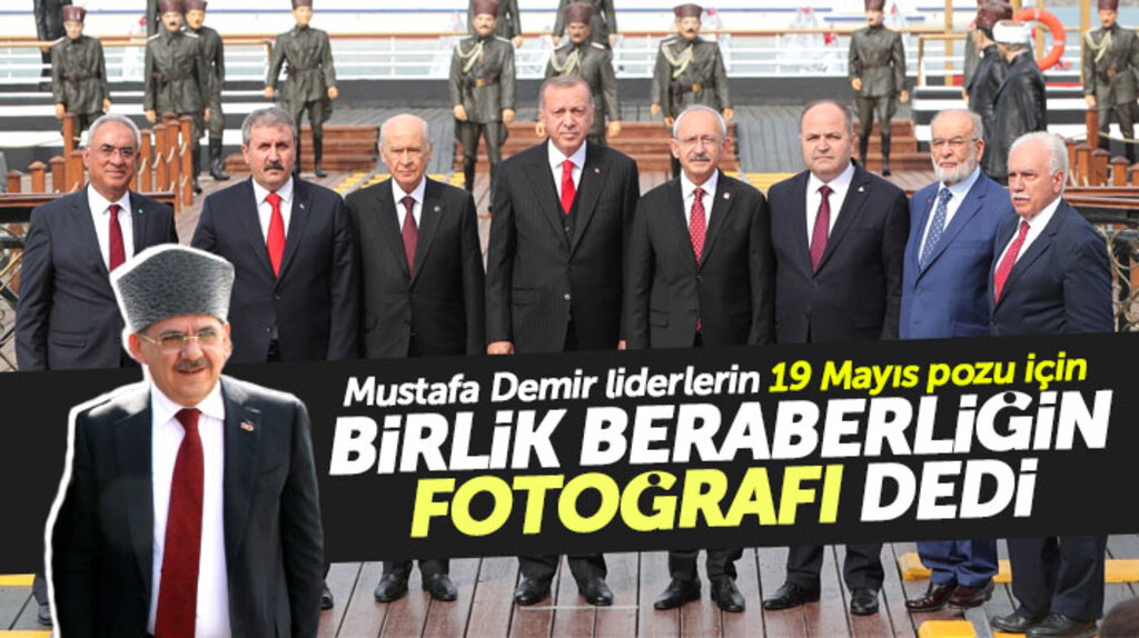 Samsun Büyükşehir Belediye Başkanı Demir liderlerin 19 Mayıs fotoğrafı ile ilgili açıklama yaptı
