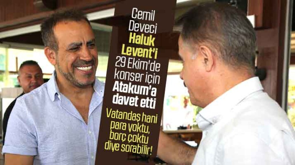 Samsun'a gelen Haluk Levent 29 Ekim'de Atakum'da konser verecek