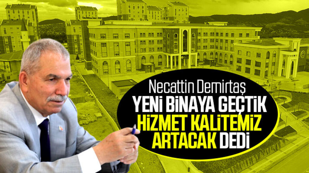 Necattin Demirtaş İlkadım Belediyesinin tüm birimleri ile yeni hizmet binasına geçtiğini açıkladı