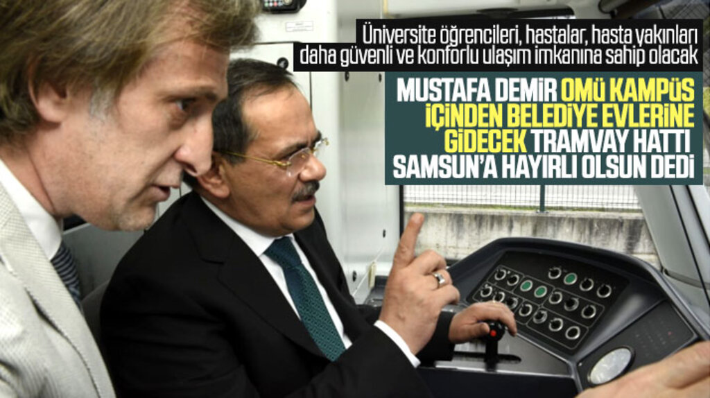 Mustafa Demir, Samsun OMÜ kampüs içi raylı sistem hattı ile ilgili açıklama yaptı