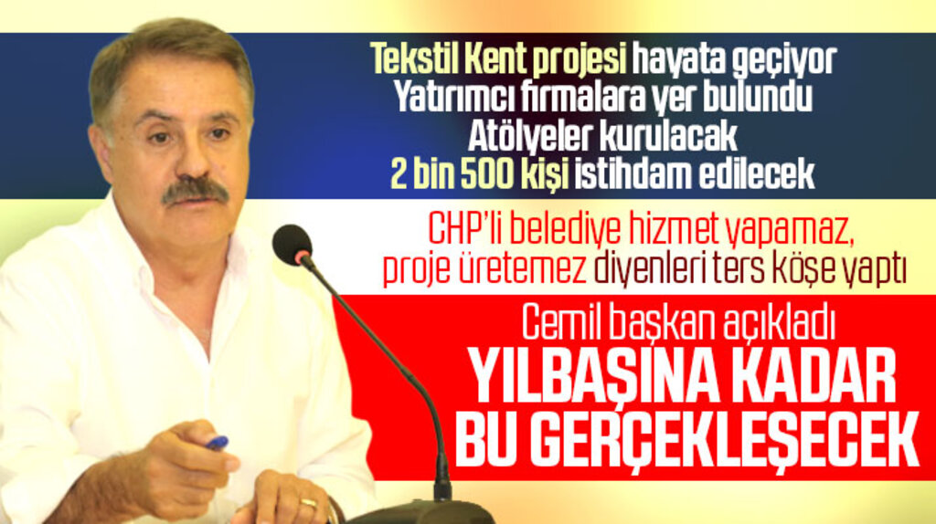 Cemil Deveci 2 bin 500 kişiyi istihdam edecek tekstil kent projesinin hayata geçeceğini açıkladı