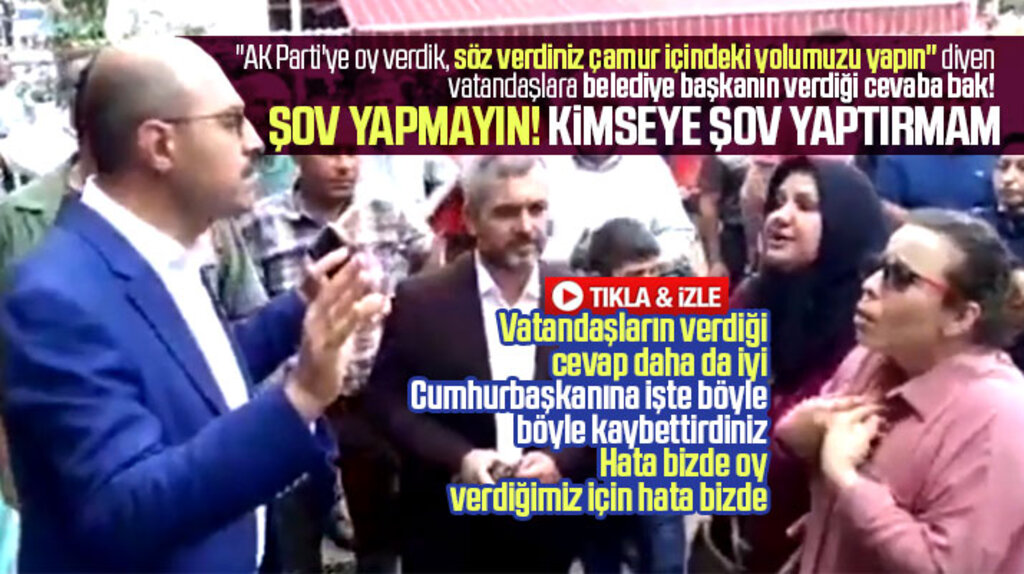 Terme Belediye Başkanı Kılıç, yollarının yapılmasını isteyen vatandaşa şov yapmayın diye çıkıştı