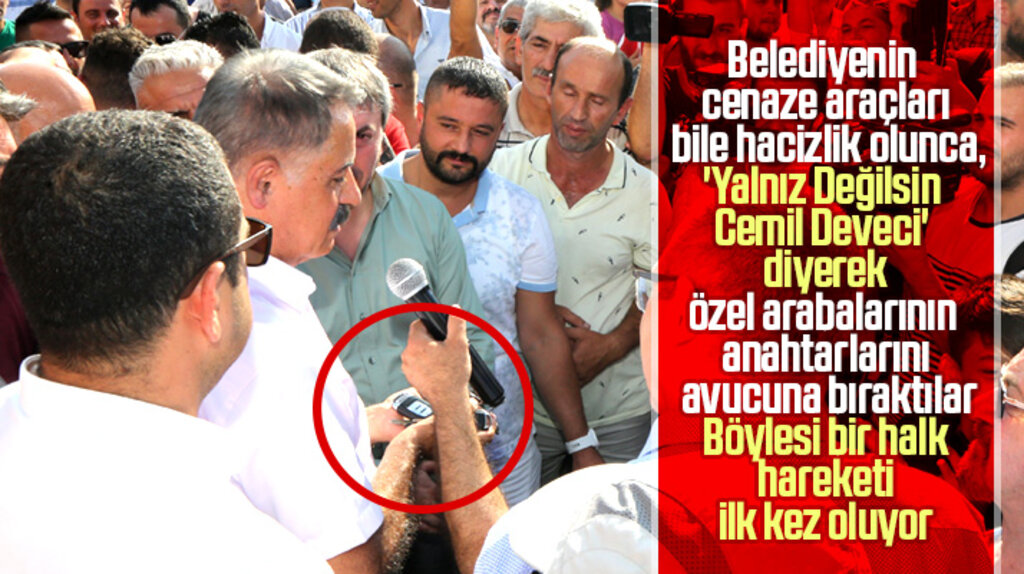 Atakum Belediyesinin araçları hacizlik olunca vatandaşlar Deveci'ye arabalarının anahtarlarını verdi