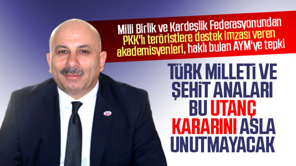 Milli Birlik ve Kardeşlik Federasyonundan imzacı akademisyenlerle ilgili AYM'ye tepki