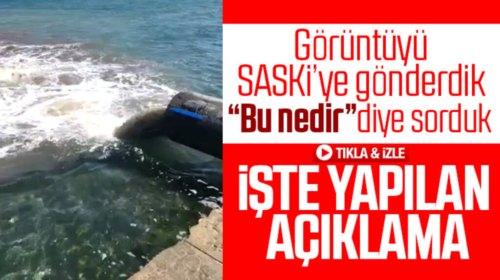 Samsun'un Atakum ilçesi Atakent mevkisinde denize akan pis su ile ilgili SASKİ açıklama yaptı