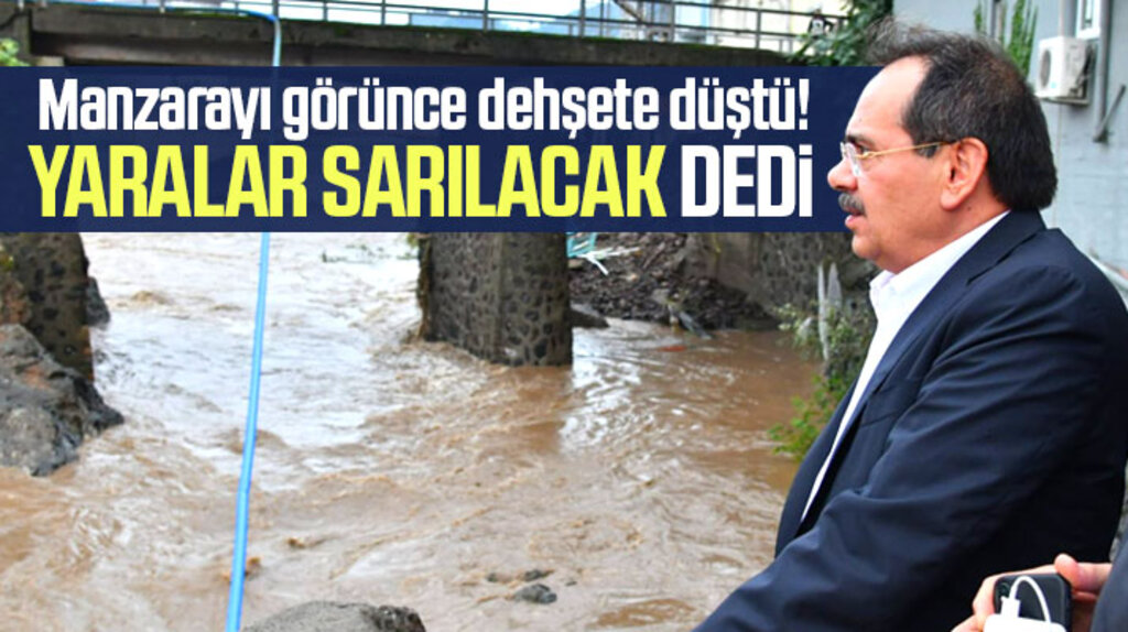 Samsun Büyükşehir Belediye Başkanı Mustafa Demir sel yaralarının sarılacağını açıkladı