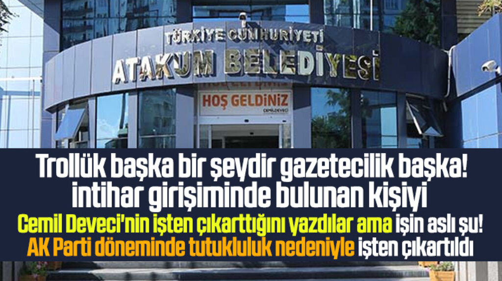 Atakum Belediyesinde intihar girişiminde bulunan işçi AK Parti döneminde işten çıkartılmış