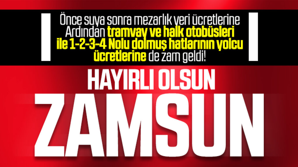 Samsun'da tramvaya, halk otobüsleri ile dolmuş hatlarının yolcu ücretlerine zam geldi
