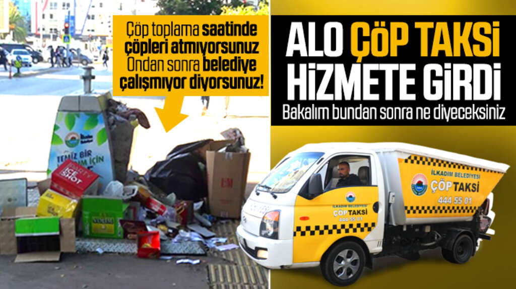 Samsun'da İlkadım Belediyesi çöpler için Alo Çöp Taksi uygulamasını başlattı