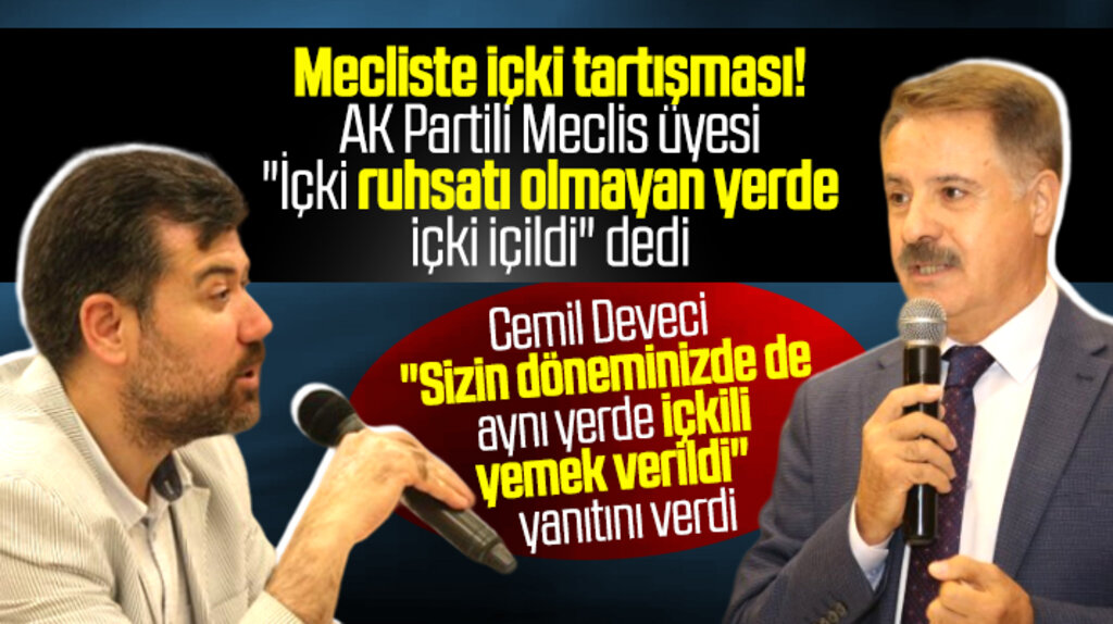 Samsun'un Atakum Belediyesi Meclisinde AK Partili üye ile başkan arasında içki tartışması