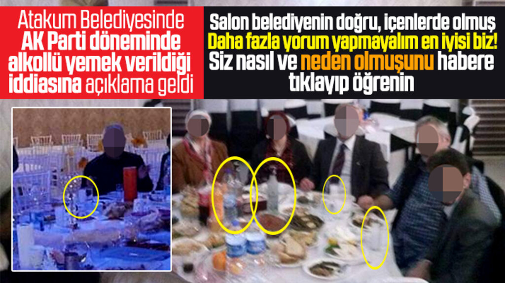 Atakum Belediyesi AK Partideyken tesislerde alkollü yemek düzenlendiği iddiasına açıklama