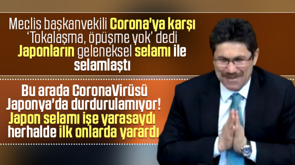 Samsun Büyükşehir Meclisinde Başkanvekilinden Corona'ya karşı Japon selamlaşması