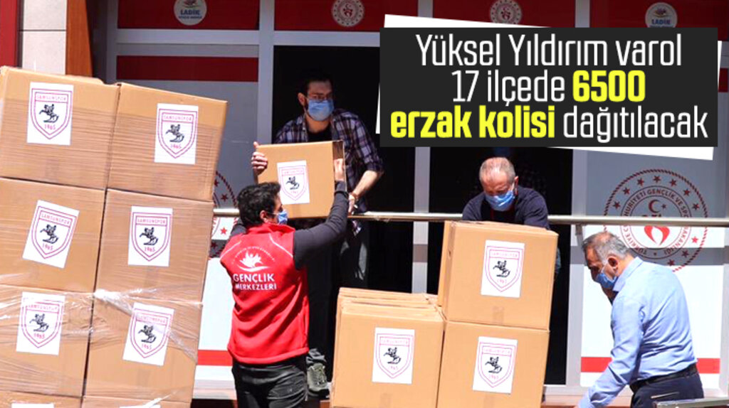 Yüksel Yıldırım'ın girişimleri ile Samsun'da 6 bin 500 erzak kolisi dağıtılacak