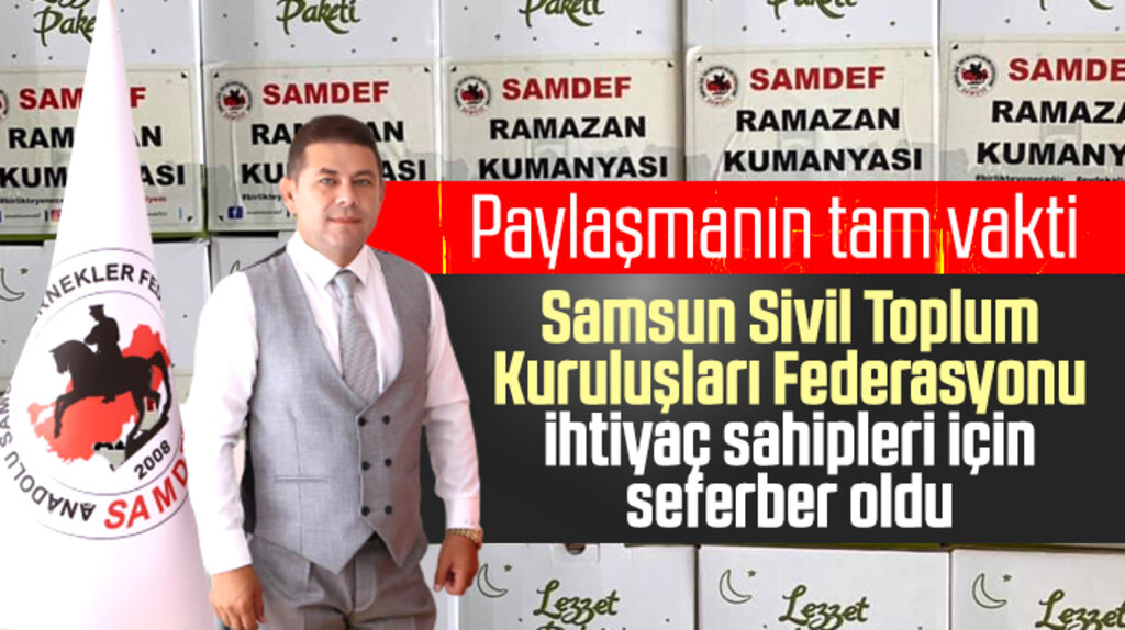 SAMDEF Korona nedeniyle ihtiyaç sahipleri için gıda erzakı dağıtıyor