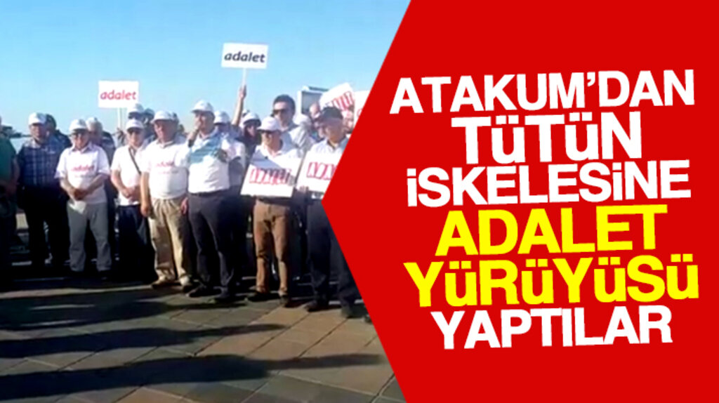 Samsun'da CHP'liler Atakum'dan Tütün İskelesine kadar Adalet Yürüyüşü yaptı