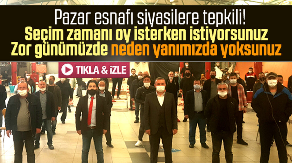 Samsun Yabancılar Pazarı esnaflarından siyasilere tepki!