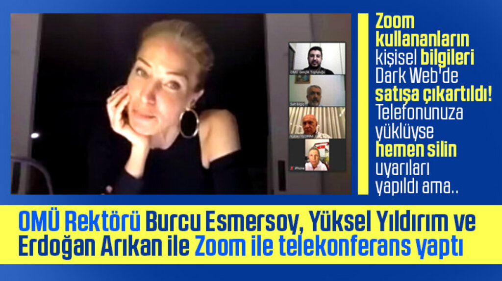 Burcu Esmersoy, Erdoğan Arıkan ve Yüksel Yıldırım Zoom'la telekonferansa katıldı