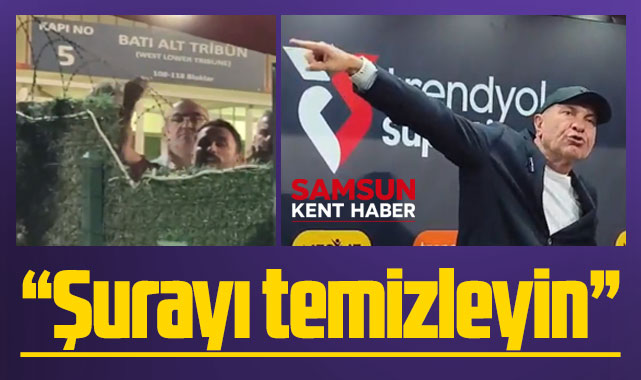 Yüksel Yıldırım'dan taraftara tepki! Temizleyin şurayı!